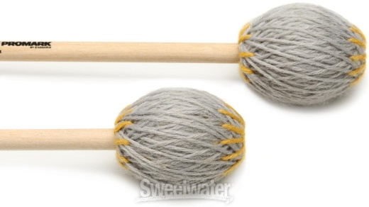 Innovative Percussion Sandi Rennick Medium Marimba Mallets - Cranberry Yarn  - Birch