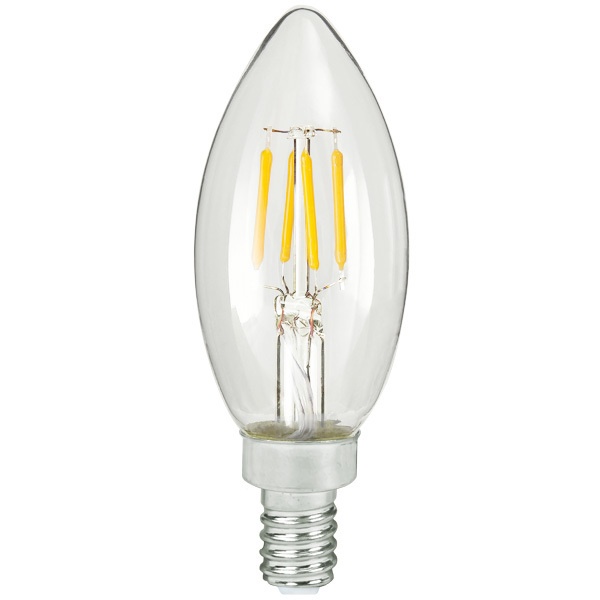 350 Lumens - 4 Watt - 2700 Kelvin - Led Chandelier Bulb - 4.0 In. X 1.4 In