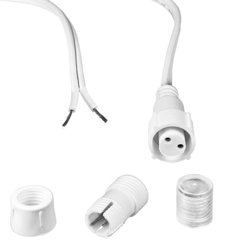 1/2 In. - 12 Volt Dc Led - Rope Light Connector Kit