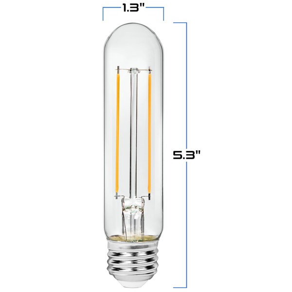 450 Lumens - 4 Watt - 2700 Kelvin - Led T10 Tubular Bulb
