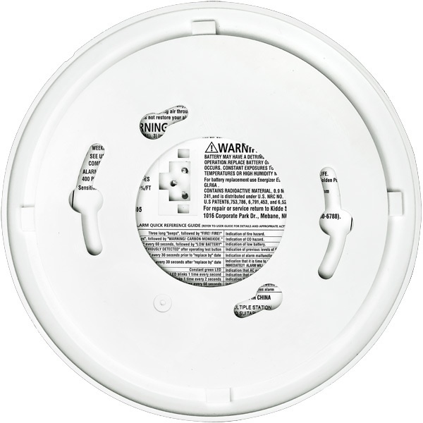 Smoke And Carbon Monoxide Alarm - Detects Flaming Fires And/Or Co Hazard