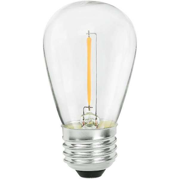 75 Lumens - 1 Watt - 2400 Kelvin - Led S14 Bulb