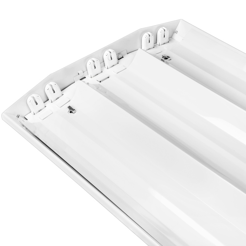 Led Ready High Bay Fixture - Operates 6 Single-Ended Direct Wire T8 Led Lamps (Sold Separately)