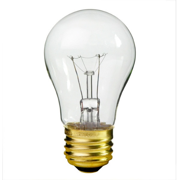 40 Watt - Clear - Incandescent A15 Bulb