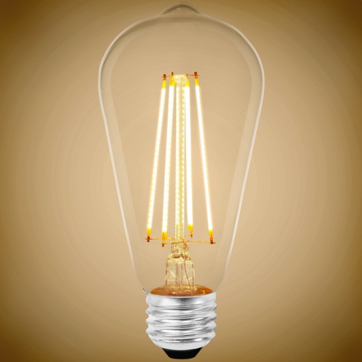 Natural Light - 450 Lumens - 5 Watt - 3000 Kelvin - LED Edison Bulb