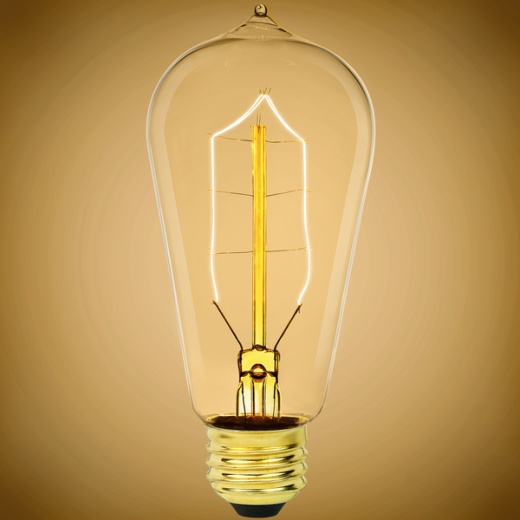 40 Watt - Edison Bulb - Incandescent Vintage Light Bulb - 183 Lumens - 5.43 In. X 2.3 In