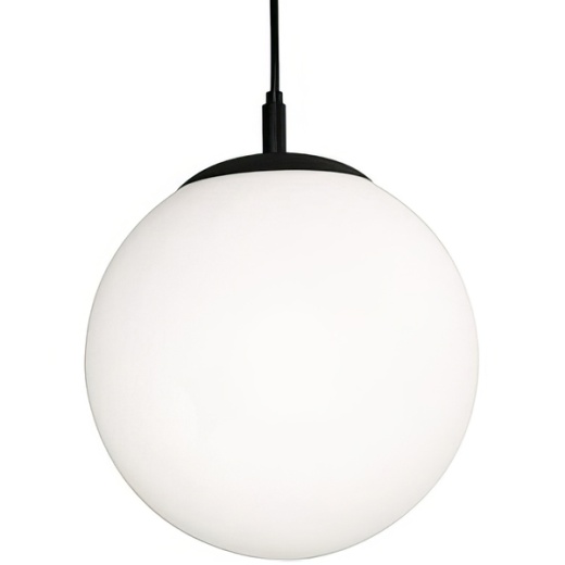 Afx Loretto - 12 In. Globe Pendant Fixture - Black Finish