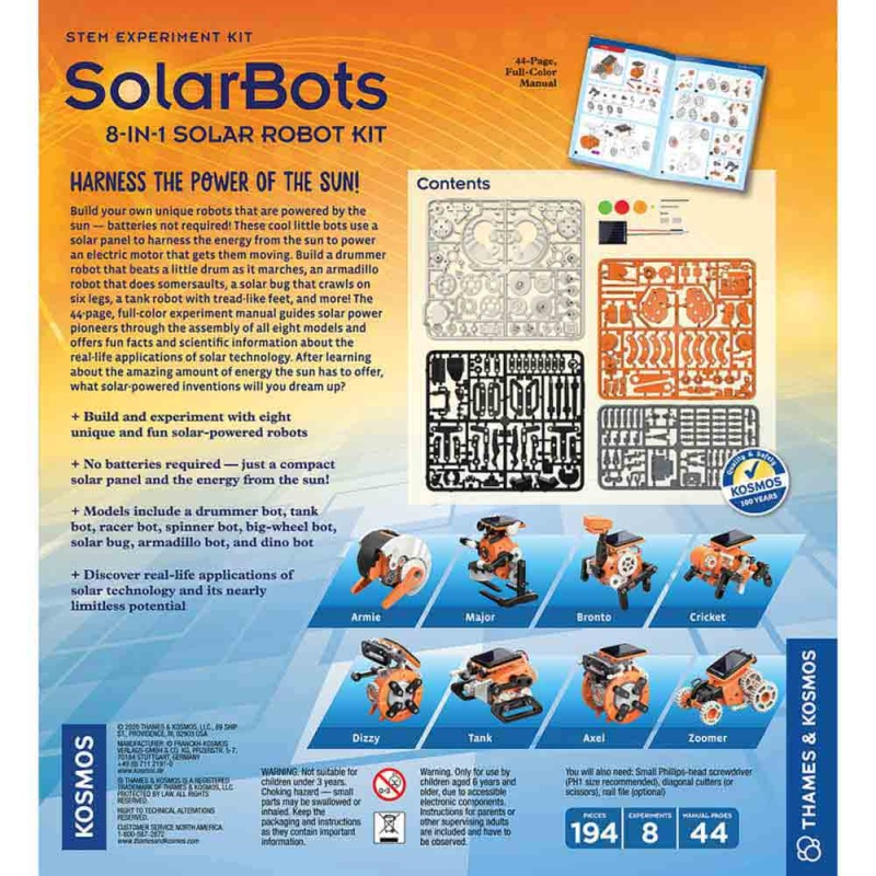 Solarbots: 8-In-1 Solar Robot Kit