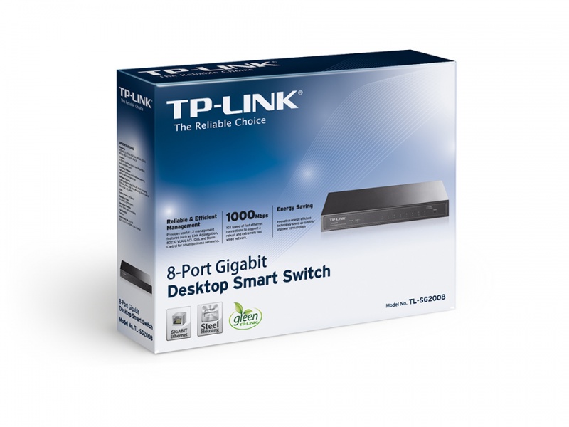 8-Port Pure-Gigabit Desktop Smart Switch