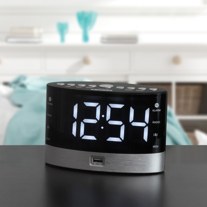 Digital Clock Radio W/Under Pillow