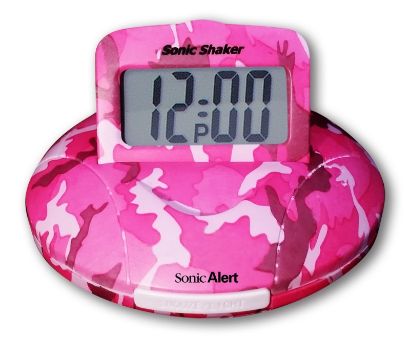Sonic Boom Alarm Clock In Pink Camo