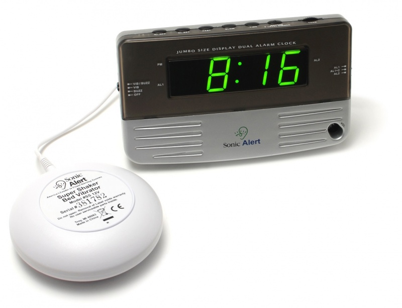 Alarm Clock W/ Bed Shaker