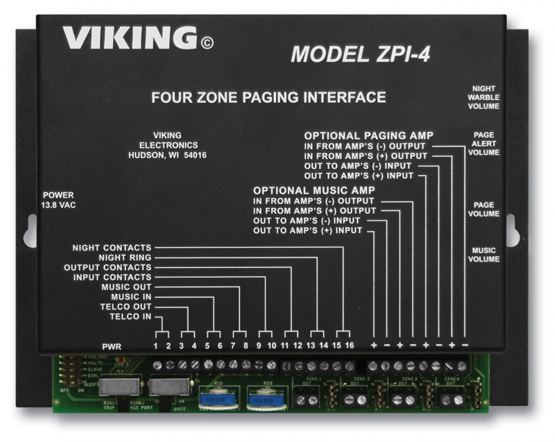 Viking MultiZone Paging Interface