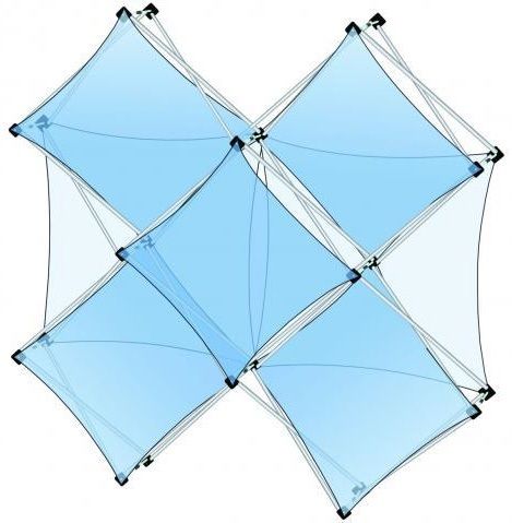 Collage Pop-Up™ Kits, X Frame, 2 Cfd22, 1 Cf1a, 2 Cf1d, 2 Cf1e