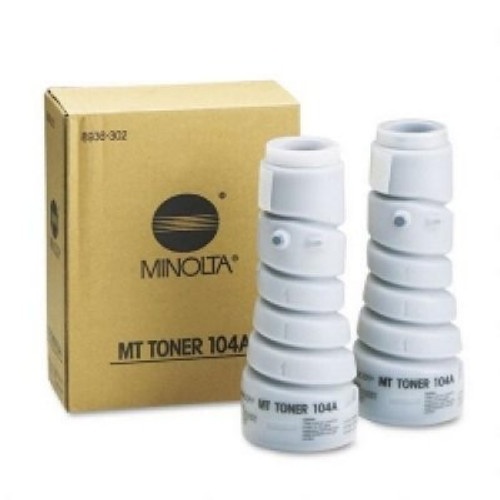 104A | Original Konica Minolta (8936-302) Toner Cartridges 2-Pack - Black