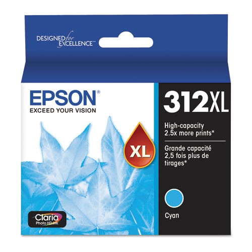 Epson® 312Xl | Original Epson® (T312xl220-S) Claria® High-Yield Ink Cartridge - Cyan