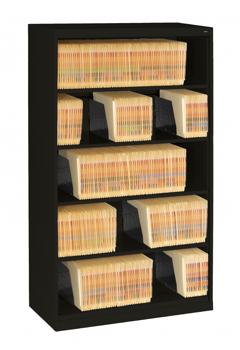 5-Tier Lateral File With Fixed Shelf