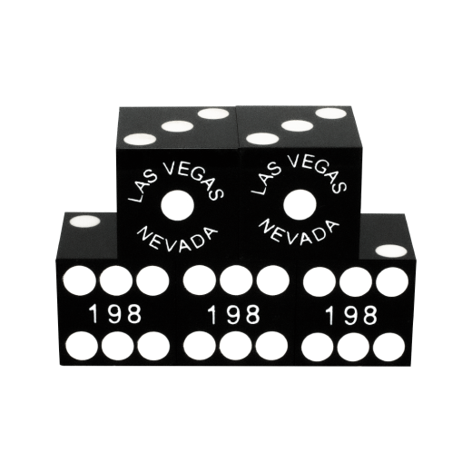 Black Las Vegas Casino Dice - 19Mm