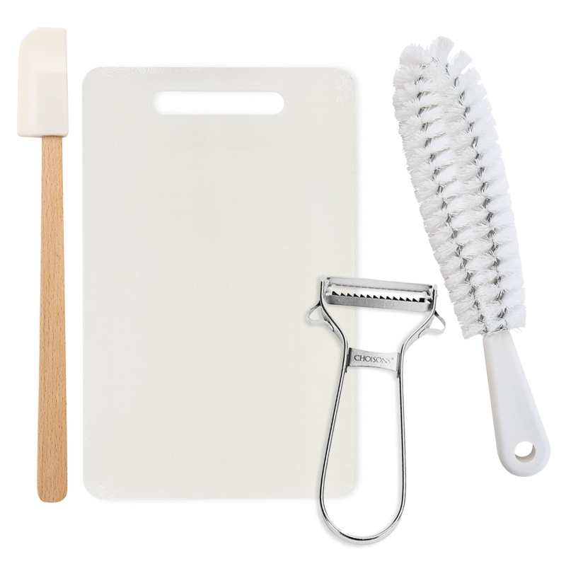 Prep Accessory Pack - Julienne Peeler, Chopping Board, Spatula, And Cleaning Brush