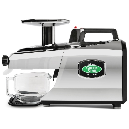 Greenstar® Elite Jumbo Twin Gear Slow Masticating Juicer Chrome
