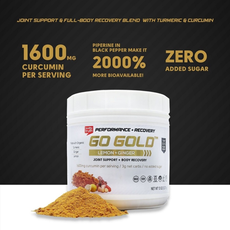 Organic Go Gold Blend – Turmeric & Curcumin (13 Oz Container)