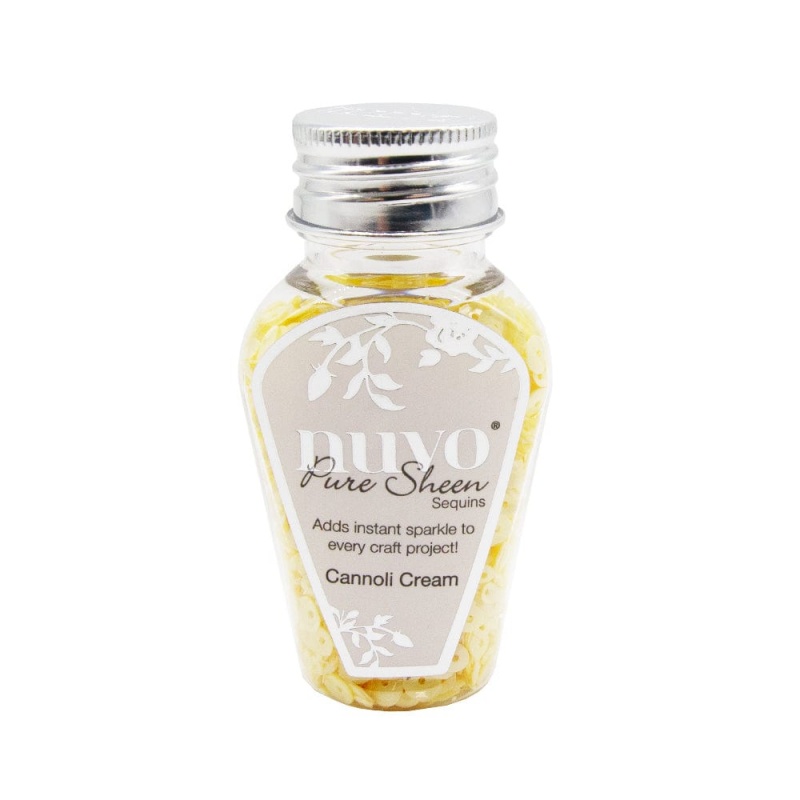 Pure Sheen Sequins - Cannoli Cream - 50Ml Bottle - Spring Meadow Trend