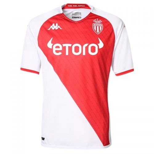 2022-2023 As Monaco Home Soccer Jersey, Size: m