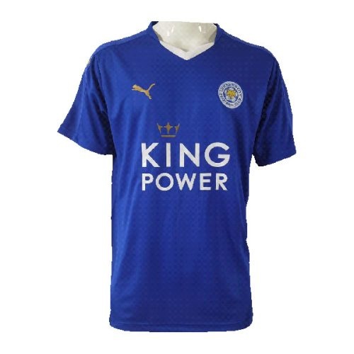 Retro 2015-2016 Leicester City Home Soccer Jersey, Size: s