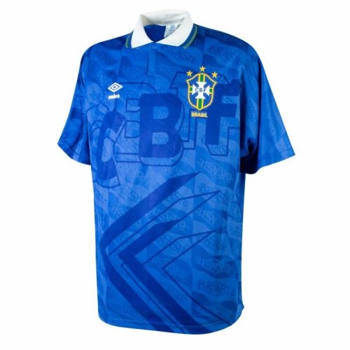 Retro 1992 Brazil Away Soccer Jersey, Size: Xl