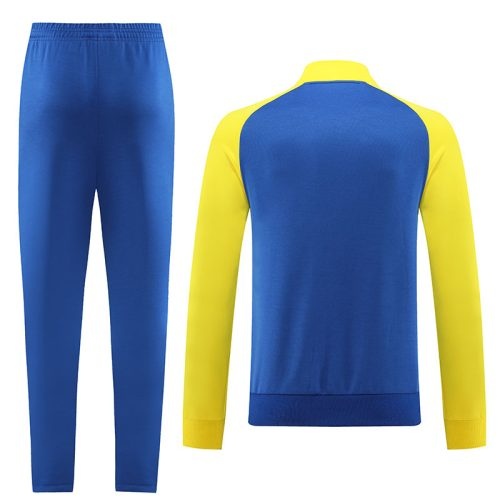 2022-2023 Al Nassr Jacket + Pants Training Suit Blue, Size: l