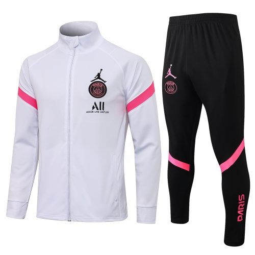 2021-2022 PSG Jacket + Pants Training Suit White