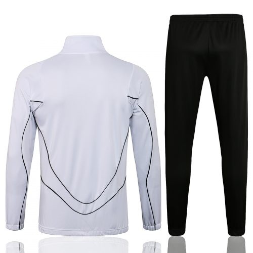 2021-2022 Psg Jacket + Pants Training Suit High Neck White, Size: s