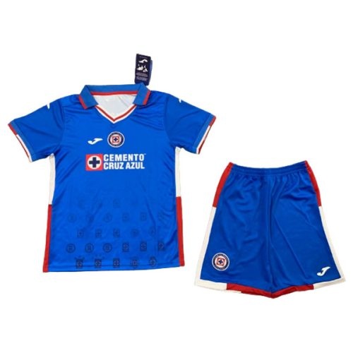 Kids 2022-2023 Cruz Azul Home Soccer Kit, Size: 22