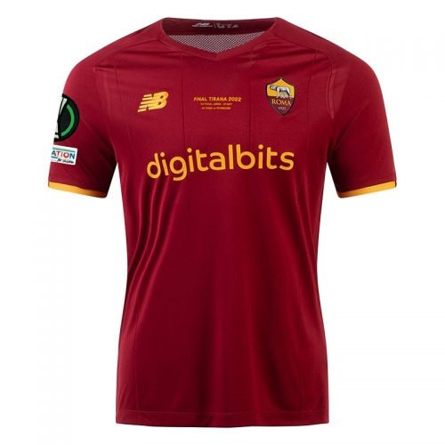 2021-2022 Roma Europa Conference Final Soccer Jersey