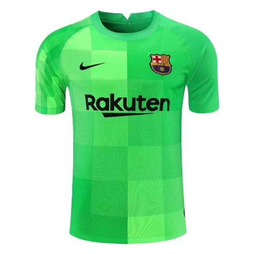 2021-2022 Barcelona Goalkeeper Green Soccer Jersey, Size: l