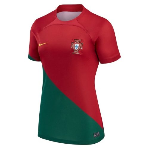 Women 2022 Portugal Home Soccer Jersey, Size: m