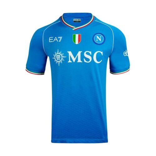 2023-2024 Napoli Home Soccer Jersey, Size: l