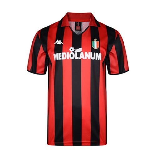 Retro 1988-1989 AC Milan Home Soccer Jersey