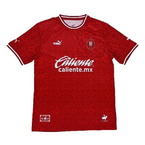 2022-2023 Chivas 200 Years Anniversary Red Soccer Jersey, Size: m