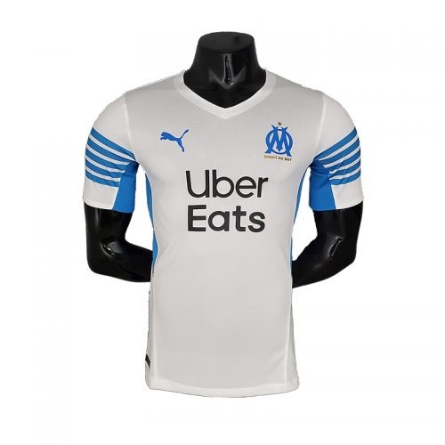 2021-2022 Marseille Player Version Home Soccer Jersey