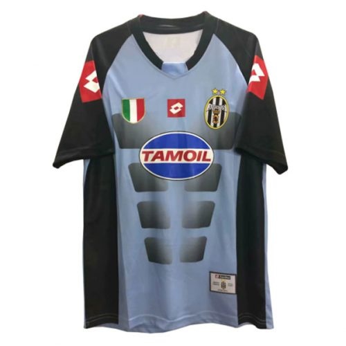 Retro 2002-2003 Juventus Goalkeeper Black Soccer Jersey, Size: l