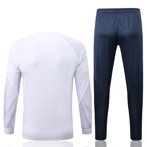 2022-2023 Psg Jacket + Pants Training Suit White, Size: Xl