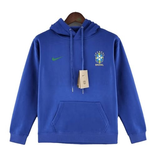 2022-2023 Brazil Sweater Hoodie Blue, Size: l