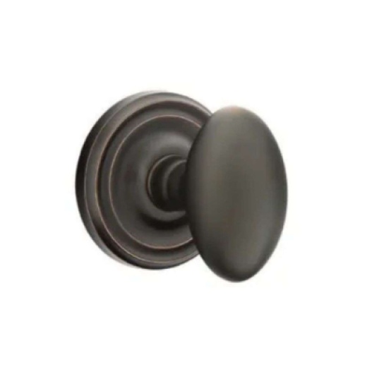 Emtek C5107E-US10B Classic Design Series Egg Grade 2 Knobset