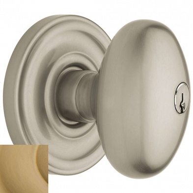 Baldwin 5225-033-Fd Egg Dummy Knob With Classic Rose