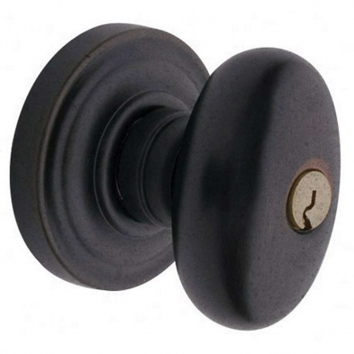 Baldwin 5228-402-Entr Egg Entry Knob With Classic Rose