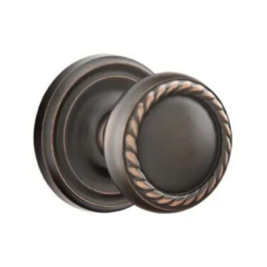 Emtek C5057RK-US10B Classic Design Series Rope Grade 2 Knobset