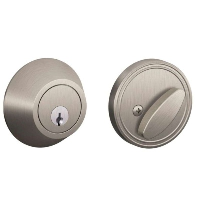 Schlage JD60 619 Deadbolt Satin Nickel Single Cylinder