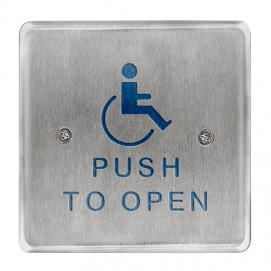 Bea 10Pbs451 Stainless Steel Push Plate, 4.5 Square