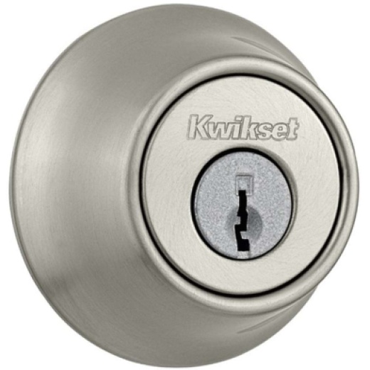 Kwikset 665 15 RCAL RCS Deadbolt Satin Nickel Double Non-SMT Lock